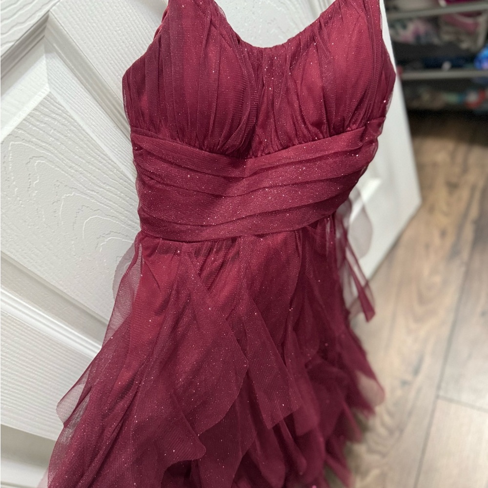 Hoco Burgundy/maroon dress